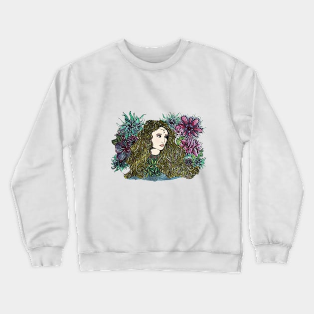 Lady Love Crewneck Sweatshirt by NicoleWhelan